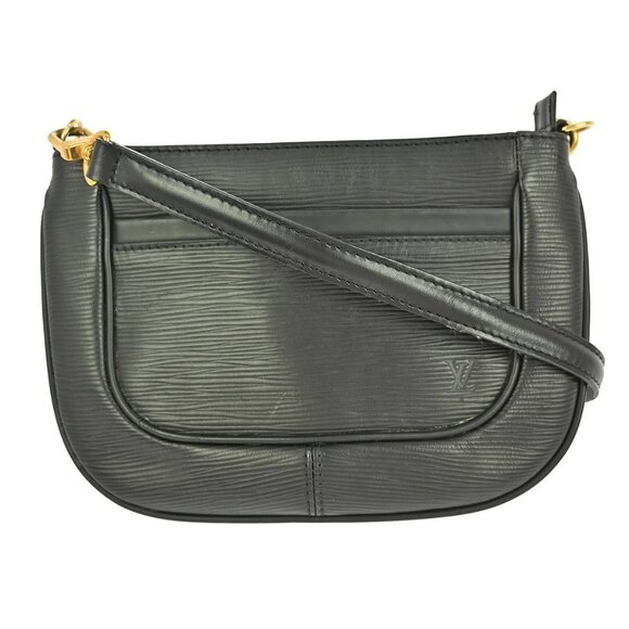 Louis Vuitton Epi Sarvanga Shoulder Pouch Noir Black
